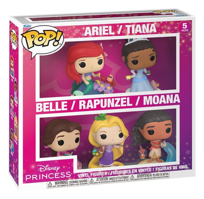 Disney POP! Animation Vinyl Figuren 5er-Pack Black Friday Disney Princess 9 cm