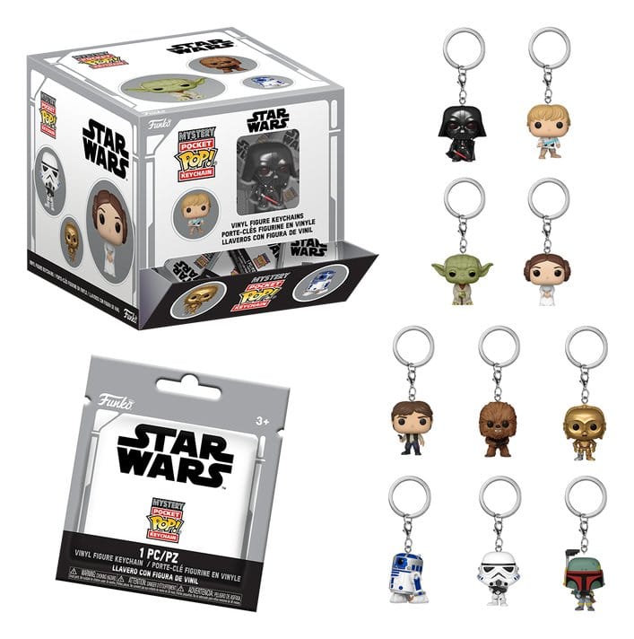 Star Wars POP! Vinyl Schlüsselanhänger 4 cm Display (12)
