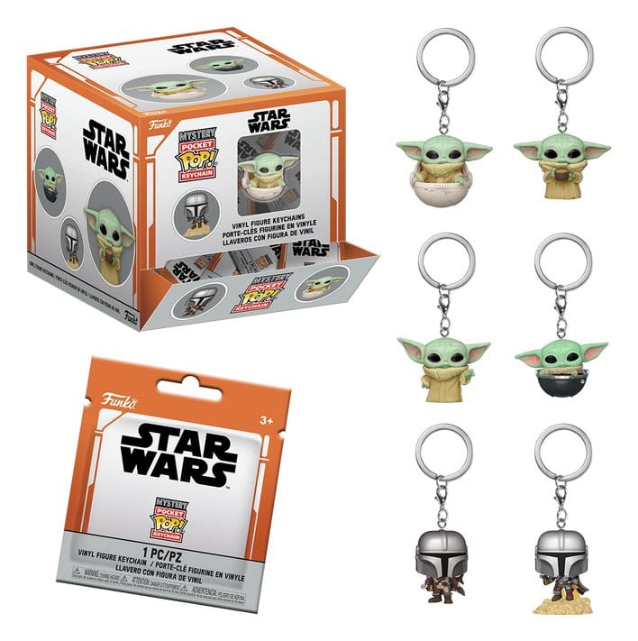 Star Wars POP! Vinyl Schlüsselanhänger The Mandalorian 4 cm Display (12)