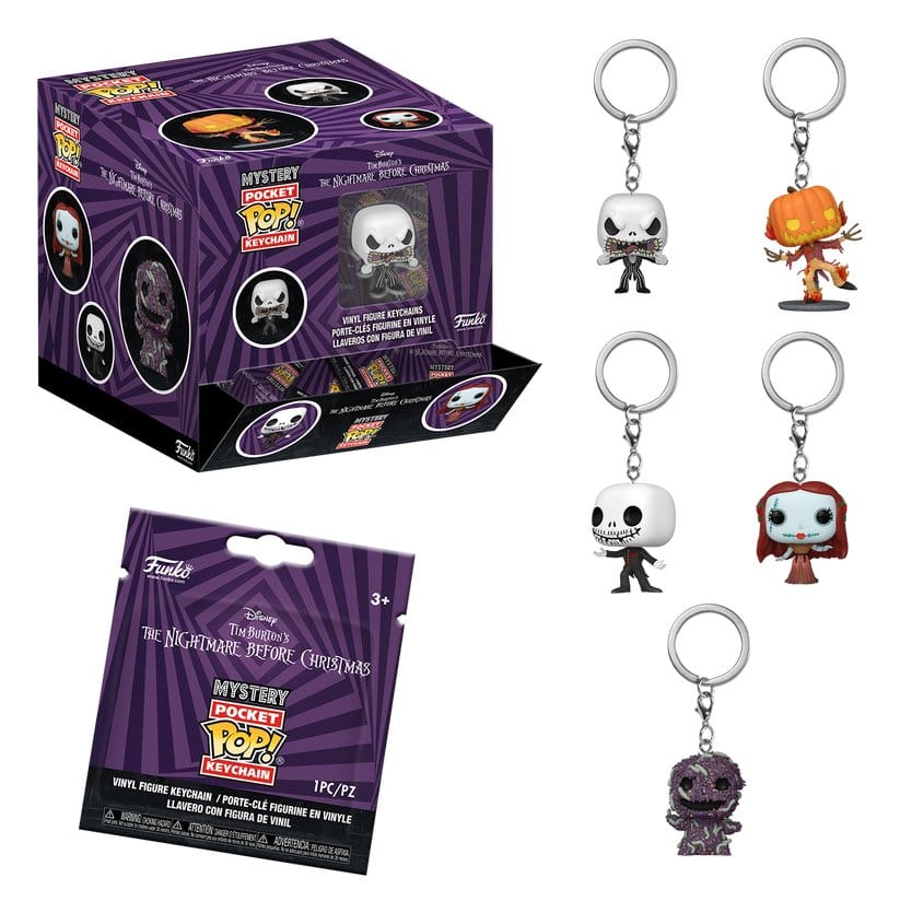 Nightmare before Christmas POP! Vinyl Schlüsselanhänger 4 cm Display (12)