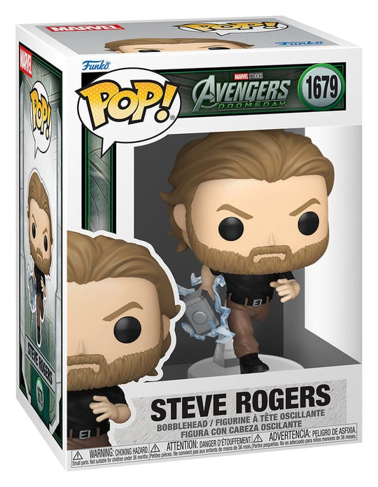 Marvel POP! Comics Vinyl Figur Steve Rogers (Doomsday) 9 cm