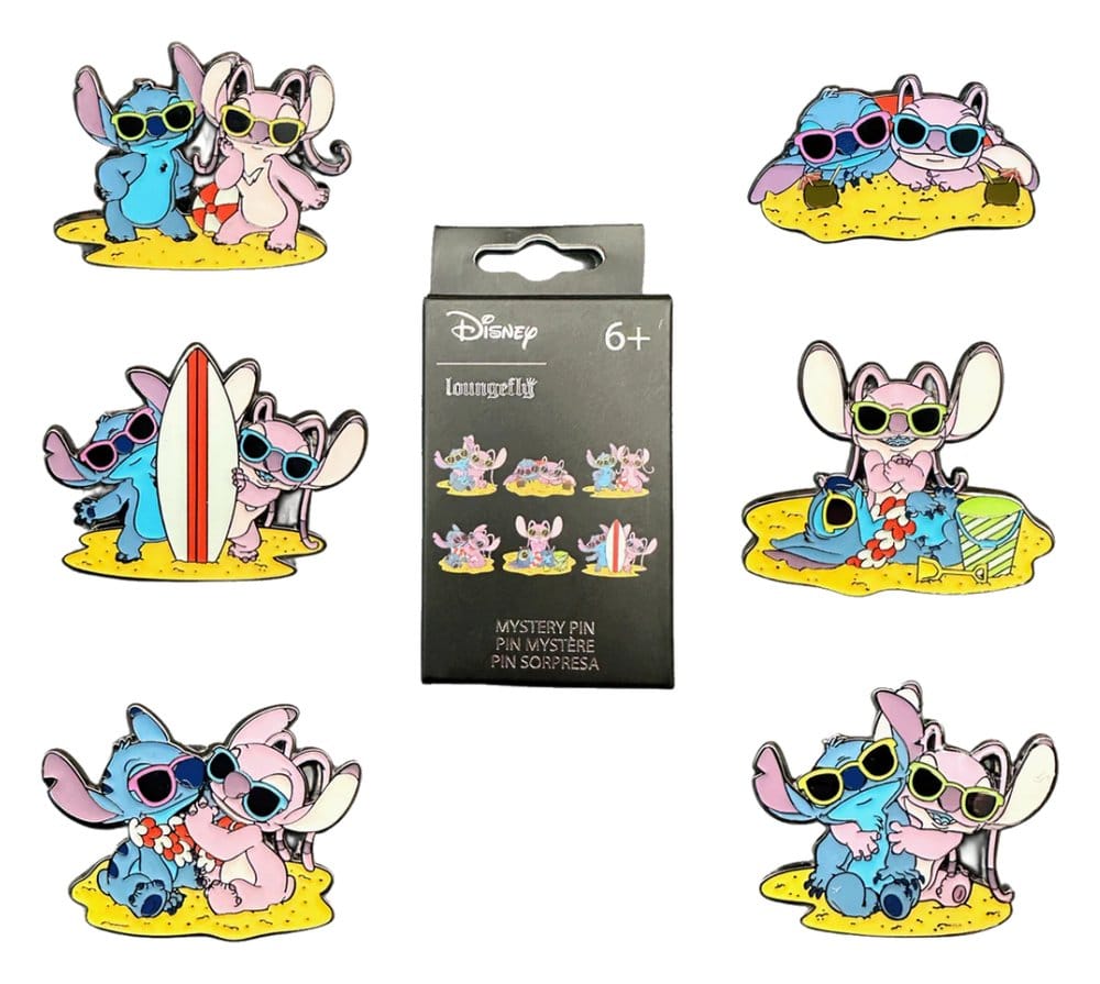 Disney Mystery Minis Minifiguren Stitch and Angel Beach Scene 5 cm Display (12)