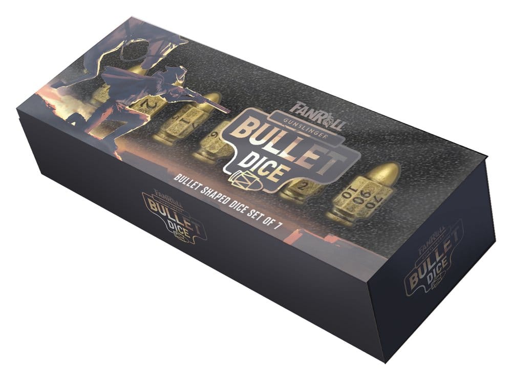 FanRoll Resin Bullet Poly Würfel Set Gunslinger (7)