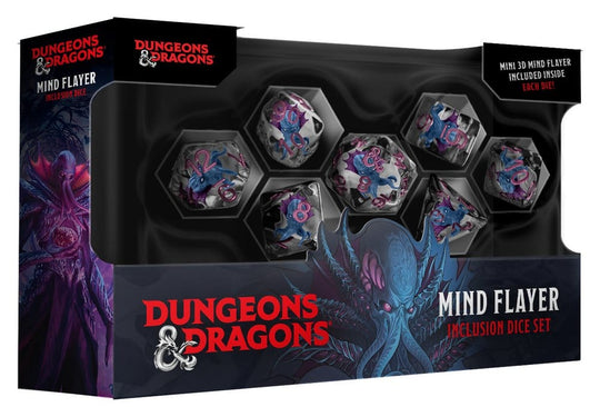 Dungeons & Dragons Monsters Resin Inclusion Würfel Set Mind Flayer (7)