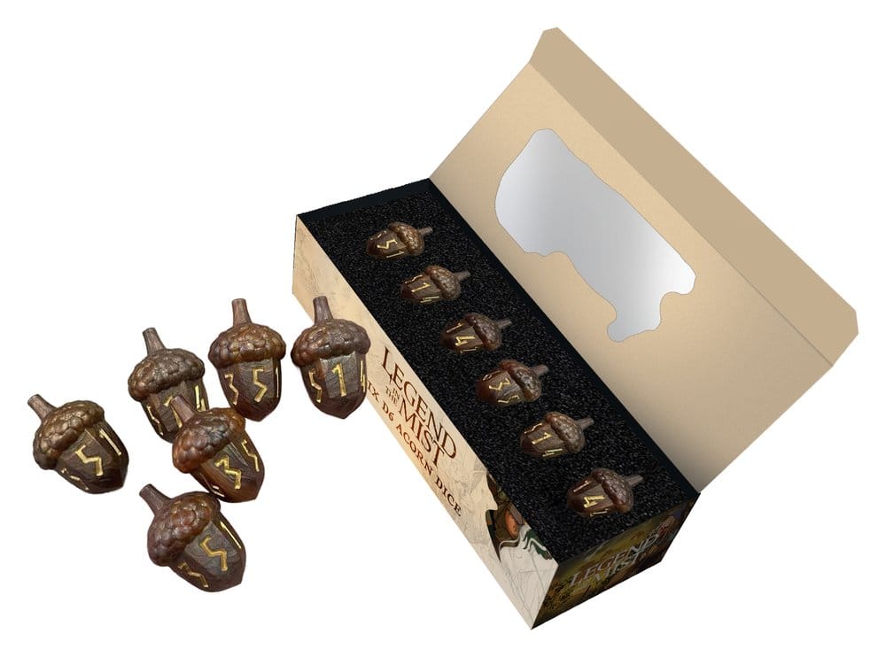 FanRoll Legend in the Mist Würfel Set D6 Resin Acorn (6)