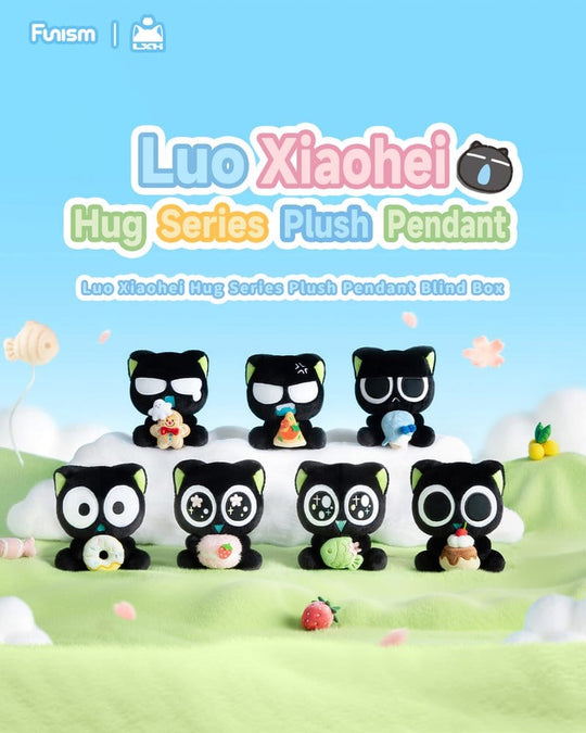 Luo Xiaohei Hug Series Plüsch-Schlüsselanhänger Blind Box Display (6)