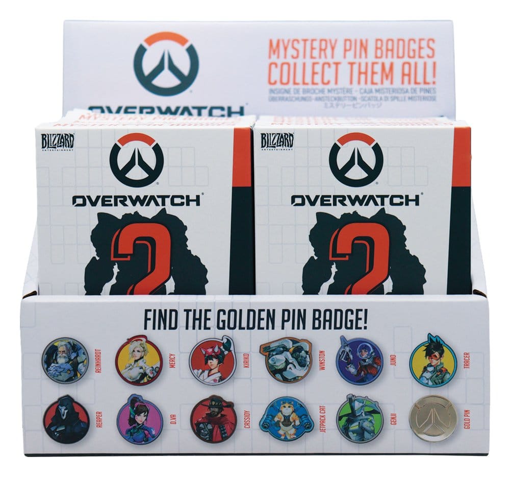 Overwatch Mystery Ansteck-Pins Blind Box Sortiment (12)