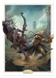 World of Warcraft Kunstdruck Sylvanas vs Anduin Wrynn Limited Edition 42 x 30 cm