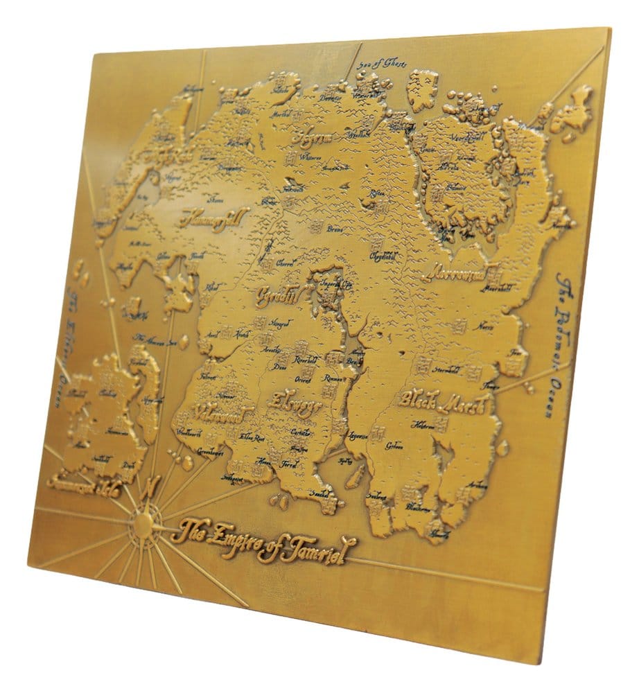 The Elder Scrolls Replik Metal Map of Tamriel Limited Edition 15 x 13 cm