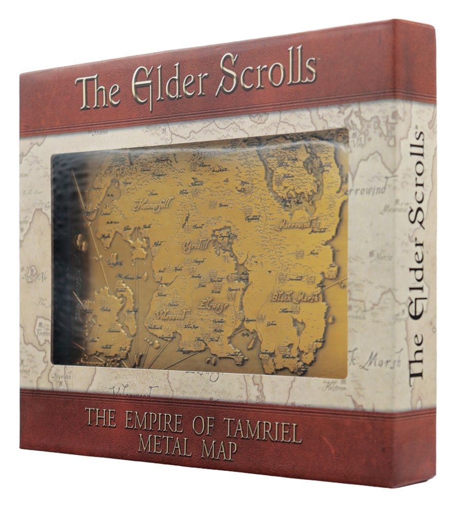 The Elder Scrolls Replik Metal Map of Tamriel Limited Edition 15 x 13 cm