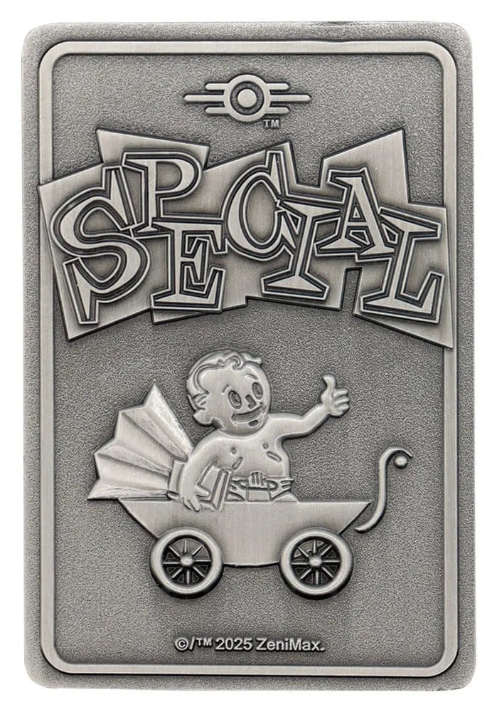 Fallout Metallbarren mit Album S.P.E.C.I.A.L. Perk Card Collector’s Album