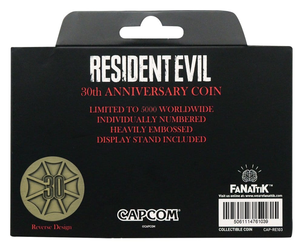 Resident Evil Sammelmünze 30th Anniversary Antique Brass Edition