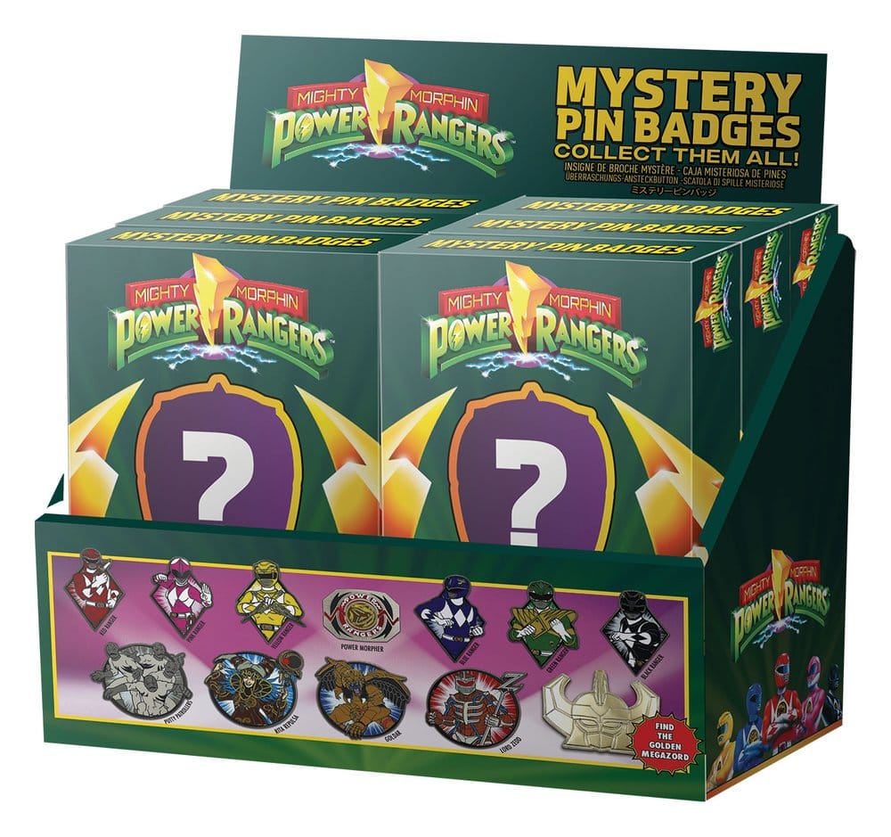 Power Rangers Mystery Ansteck-Pins Blind Box Sortiment (12)