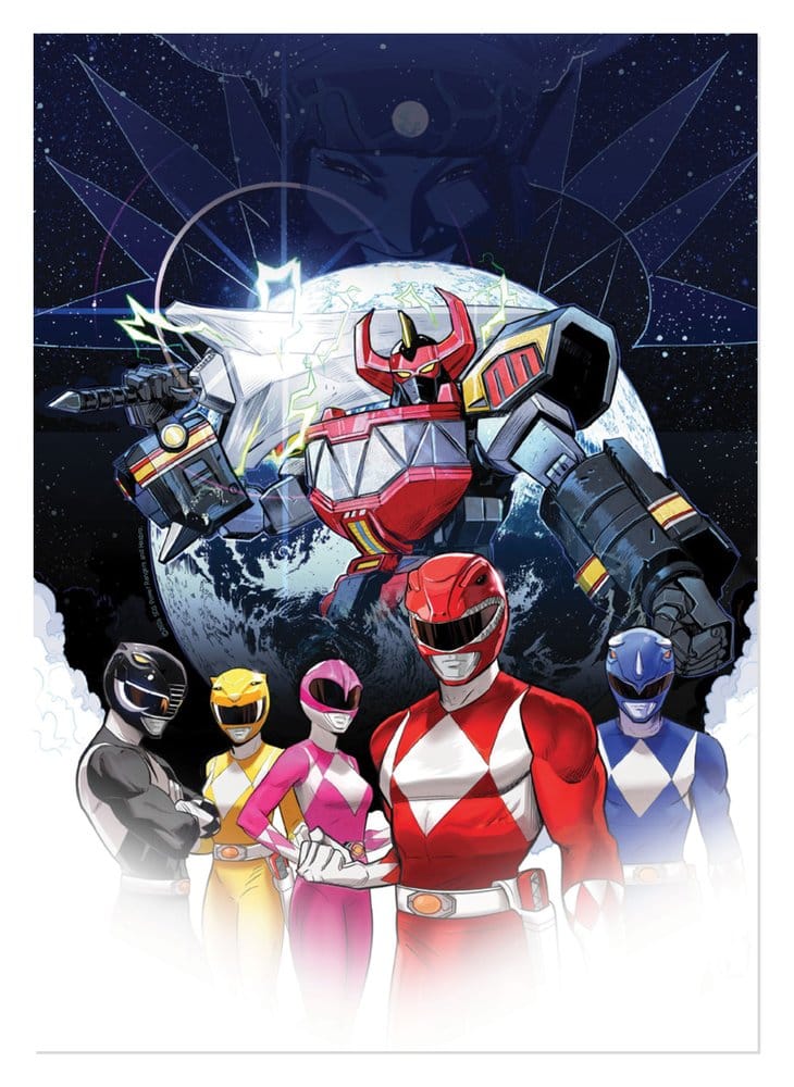 Power Rangers Kunstdruck Limited Edition 42 x 30 cm