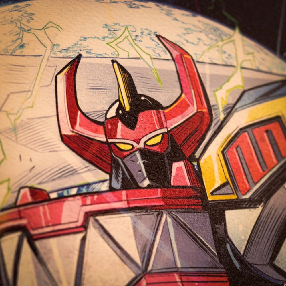 Power Rangers Kunstdruck Limited Edition 42 x 30 cm