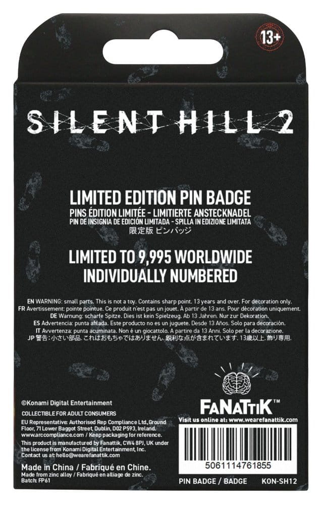 Silent Hill Ansteck-Pin Welcome to Silent Hill Limited Edition