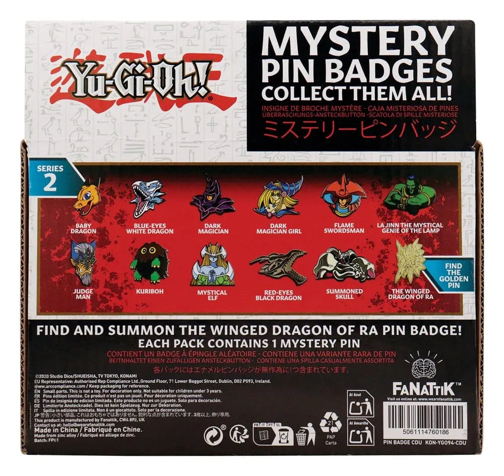 Yu-Gi-Oh! Mystery Ansteck-Pins Volume 2 Blind Box Display (12)