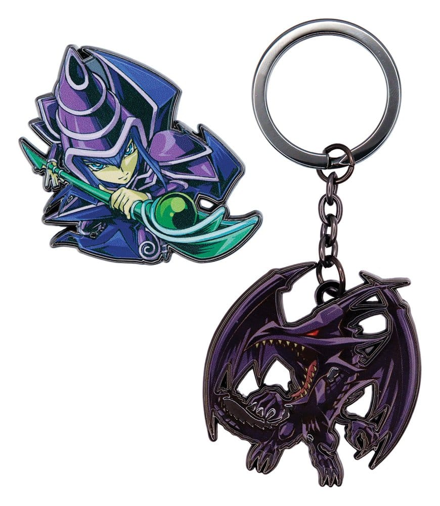 Yu-Gi-Oh! Ansteck-Pin & Schlüsselanhänger-Set