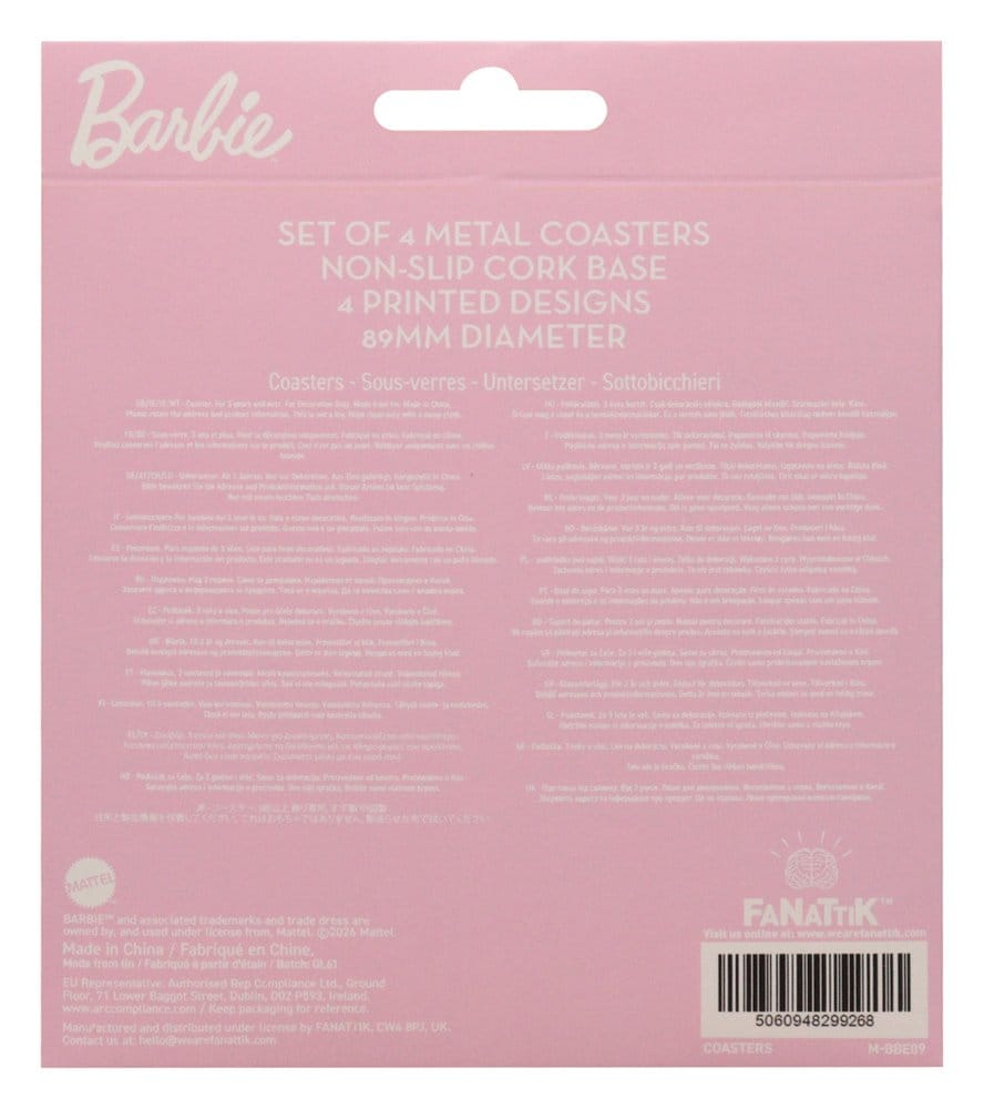 Barbie Untersetzer 4er-Pack