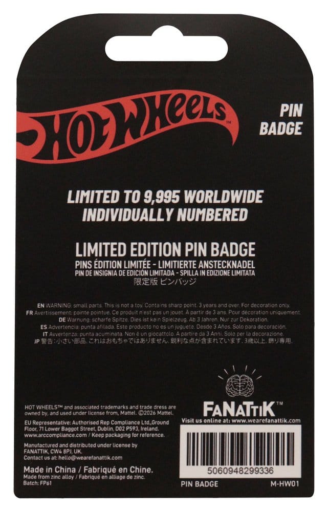 Hot Wheels Ansteck-Pin Race Team Limited Edition