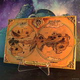 Masters of the Universe Replik Metal Map of Eternia Limited Edition 10 x 15 cm
