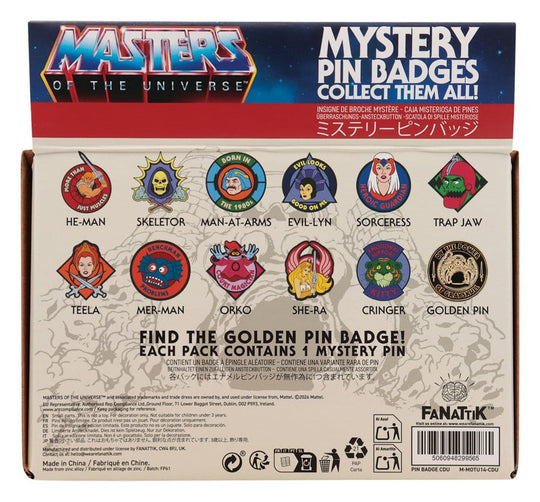 Masters of the Universe Mystery Ansteck-Pins Blind Box Display (12)