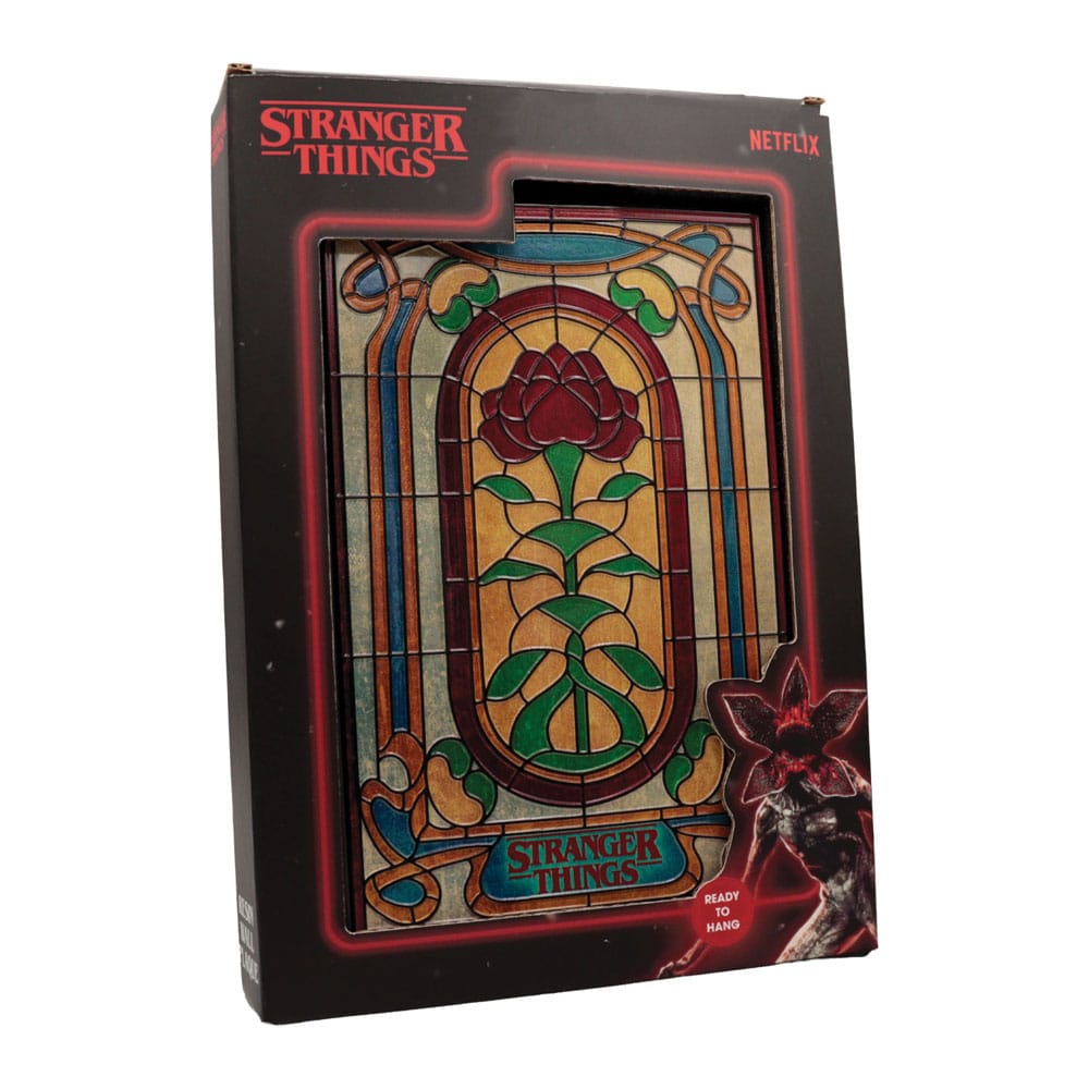Stranger Things Resinschild Creel House Stained Glass Window
