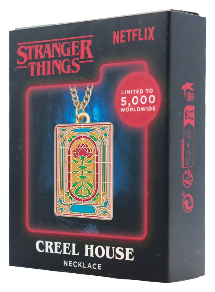 Stranger Things Halskette Creel House Window Limited Edition 3 x 2 cm