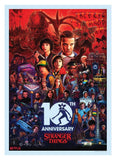 Stranger Things Kunstdruck 10th Anniversary Limited Edition 21 x 42 cm