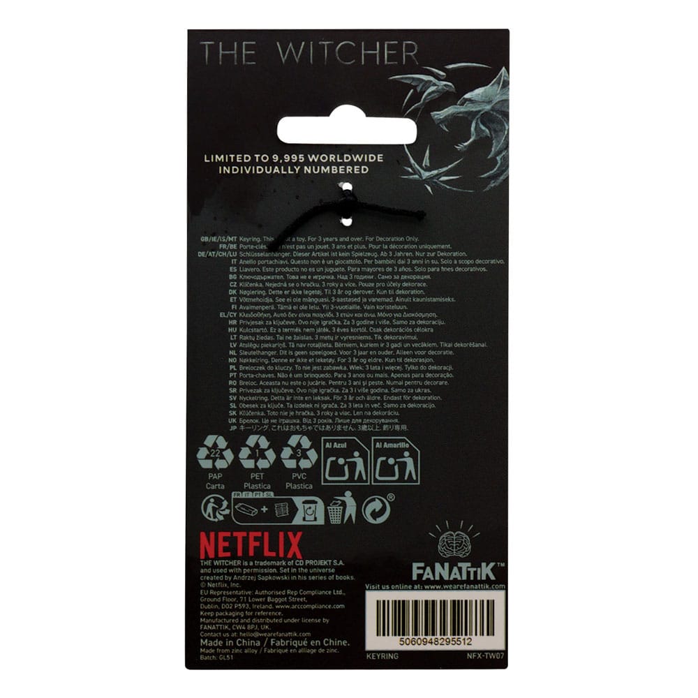 The Witcher Schlüsselanhänger Witcher & Roach Limited Edition