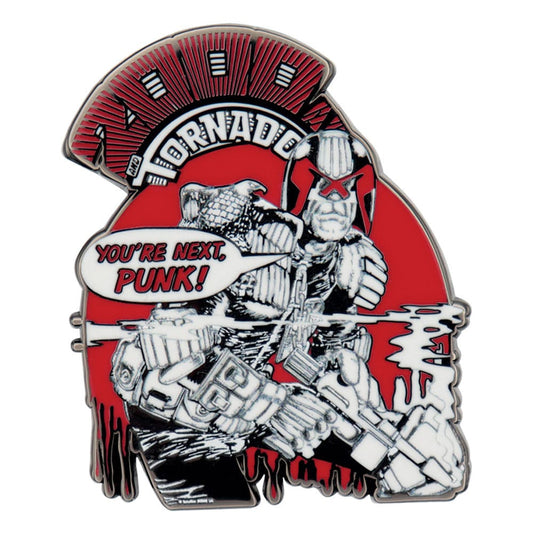 2000 AD Ansteck-Pin Judge Dredd You're Next Punk Limited Edition