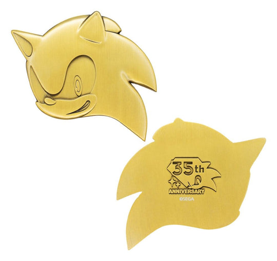 Sonic the Hedgehog Medaillen-Set 35th Anniversary Then & Now Limited Edition