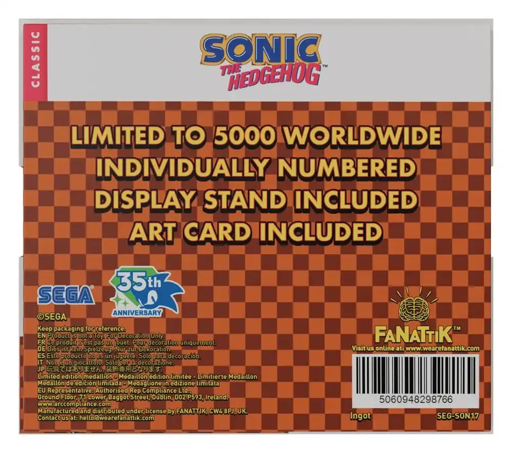 Sonic The Hedgehog Sammelmünze Original Logo