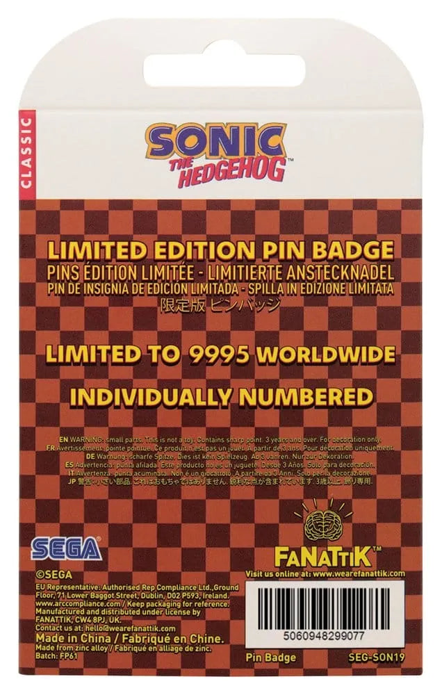 Sonic The Hedgehog Ansteck-Pin Moving