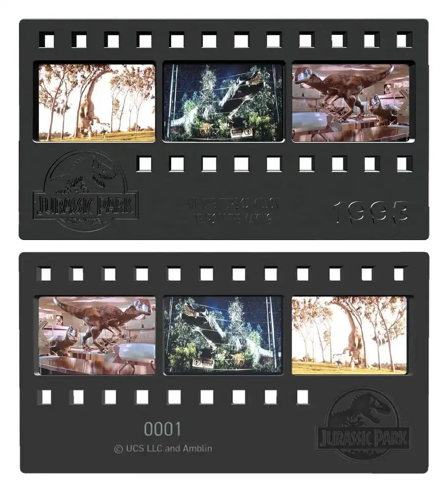 Jurassic Park Metallbarren Metal Film Strip Collectible 12 cm