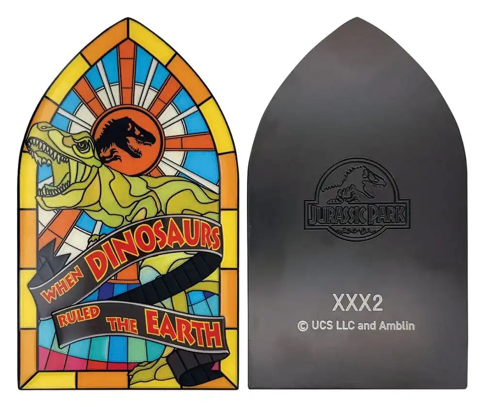 Jurassic Park Metallbarren Stained Glass Style Metal 11 cm
