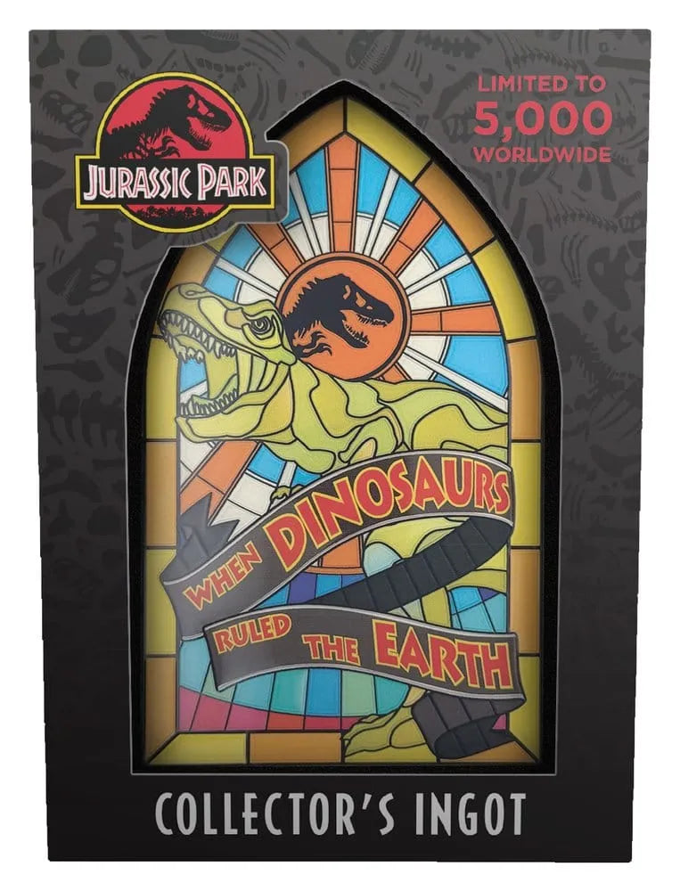 Jurassic Park Metallbarren Stained Glass Style Metal 11 cm