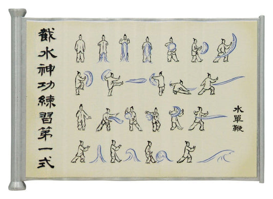 Avatar Der Herr der Elemente Replik Waterbending Scroll