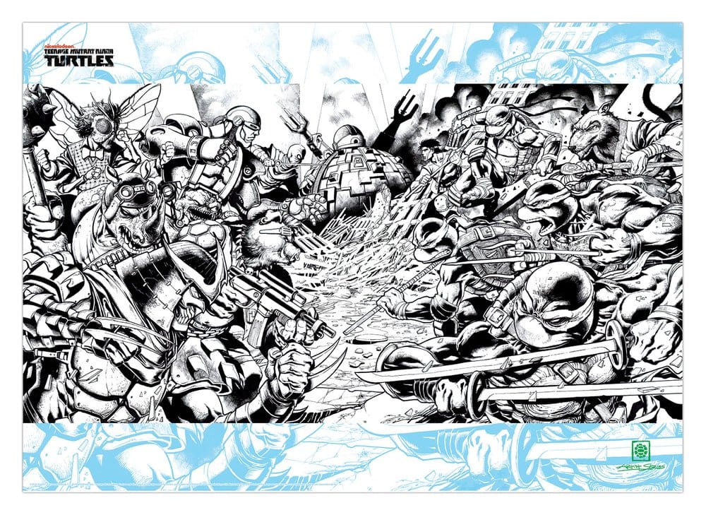 Teenage Mutant Ninja Turtles Kunstdruck Comic Limited Edition 42 x 30 cm