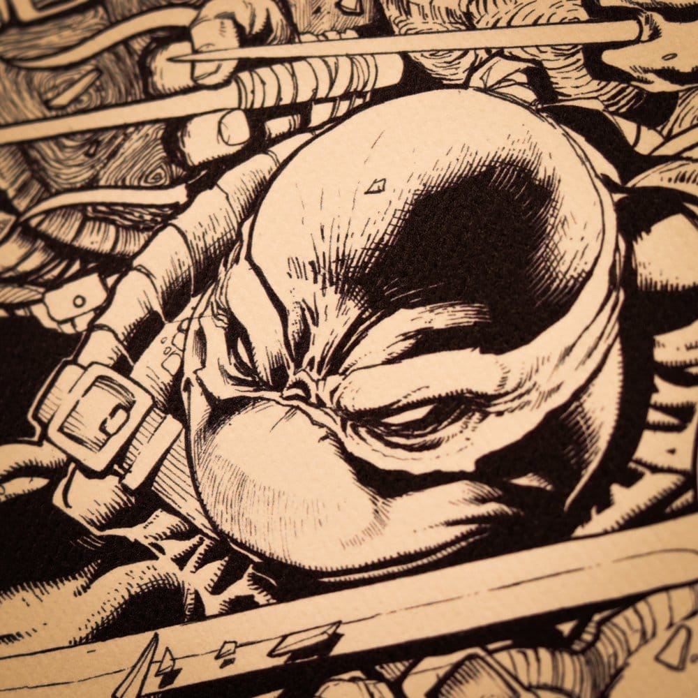 Teenage Mutant Ninja Turtles Kunstdruck Comic Limited Edition 42 x 30 cm