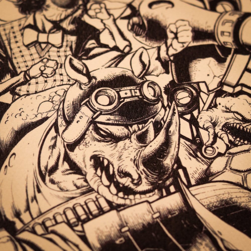 Teenage Mutant Ninja Turtles Kunstdruck Comic Limited Edition 42 x 30 cm
