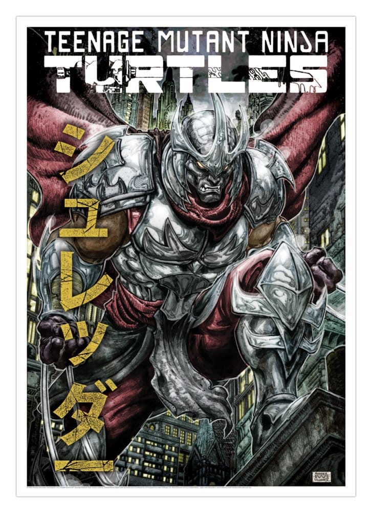 Teenage Mutant Ninja Turtles Kunstdruck Shredder Limited Edition 42 x 30 cm