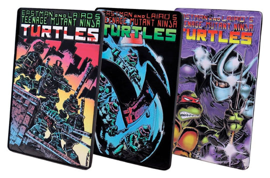 Teenage Mutant Ninja Turtles Metallbarren Set of Three Comic Book Cover Ingots Limited Edition
