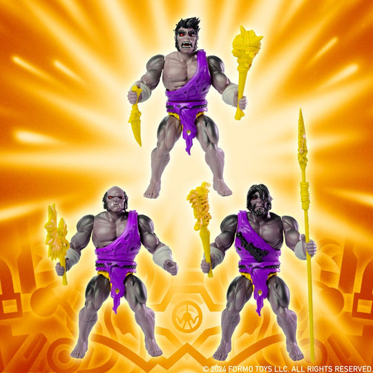 Legends of Dragonore Wave 2: Dragon Hunt Actionfiguren 3er-Pack Brukteror Cave Men 14 cm