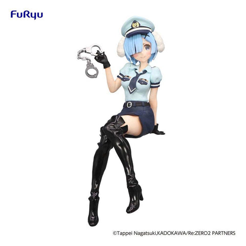 Re:Zero Starting Life in Another World Noodle Stopper PVC Statue Rem Police Officer Cap with Dog Ears 14 cm