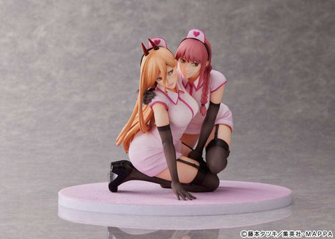 Chainsaw Man PVC Statue 1/7 Power & Makima Nurse Ver. 14 cm