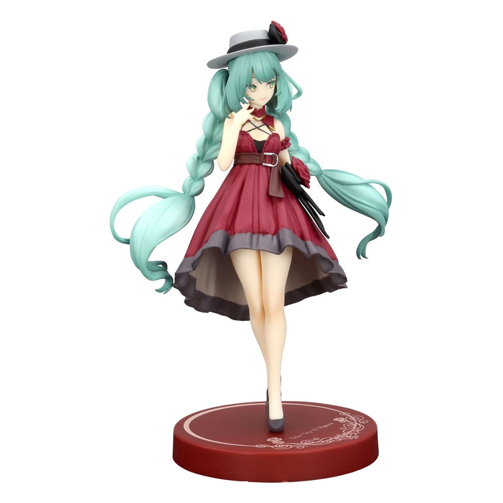 Hatsune Miku Trio-Try-iT PVC Statue Hatsune Miku Outing Dress Red Color Ver. 19 cm