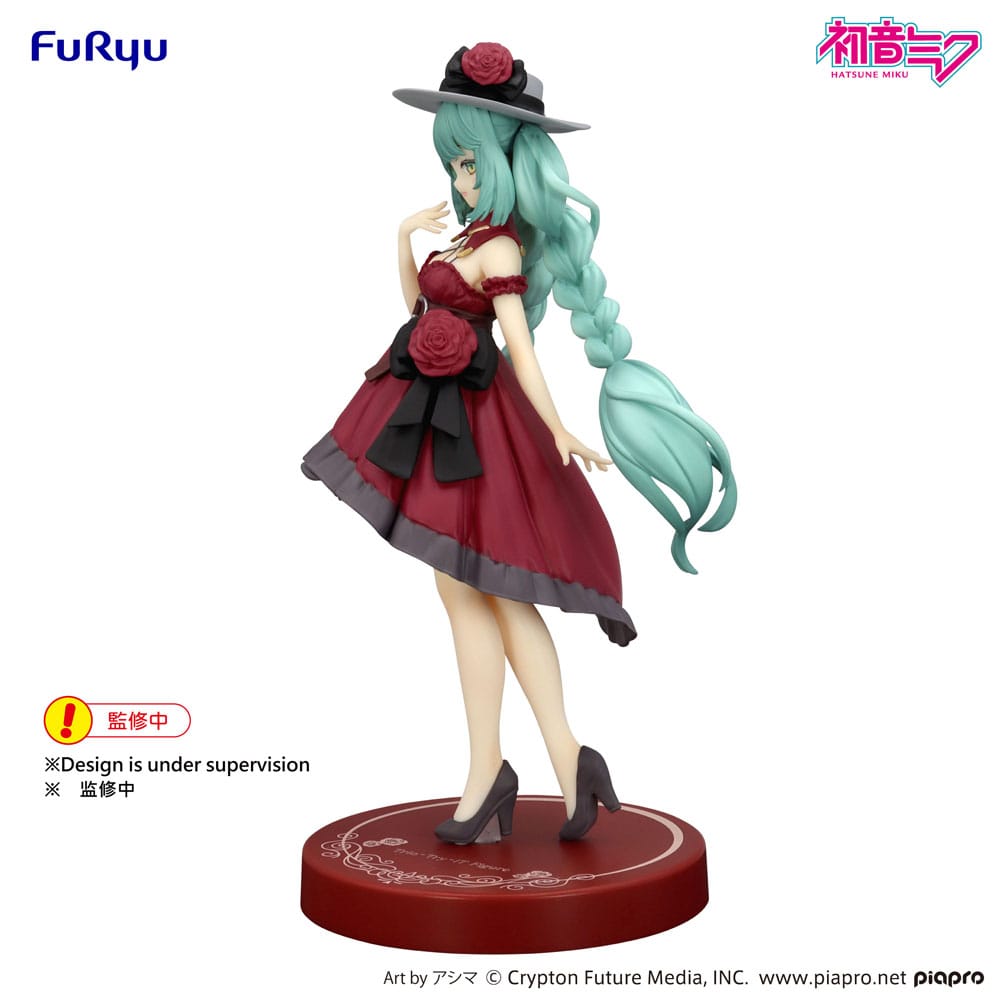 Hatsune Miku Trio-Try-iT PVC Statue Hatsune Miku Outing Dress Red Color Ver. 19 cm