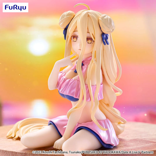 Date A Live V Noodle Stopper PVC Statue Mukuro Hoshimiya Swimsuit Pastel Pink Color Ver. 13 cm