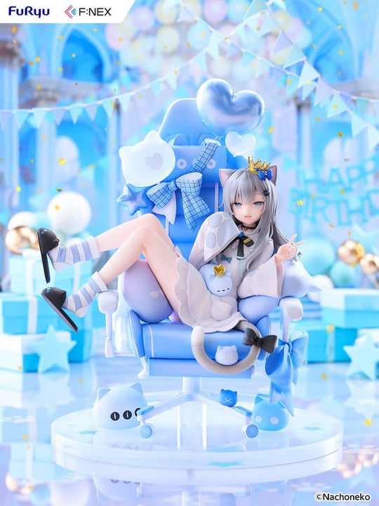 Virtual YouTuber F:NEX PVC Figur 1/7 Nachoneko Birthday Ver. 24 cm